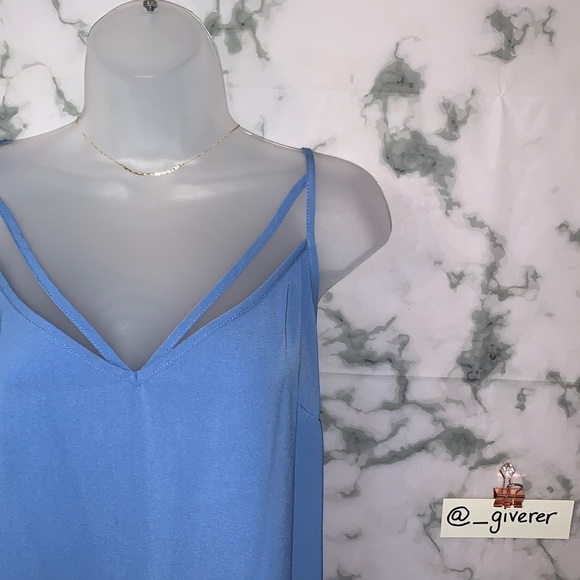 XS / 14W Blue Bell STRAPPY WOVEN CAMI CITY CHIC - Picture 3 of 16